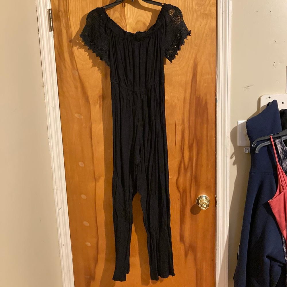 Juniors black romper size M